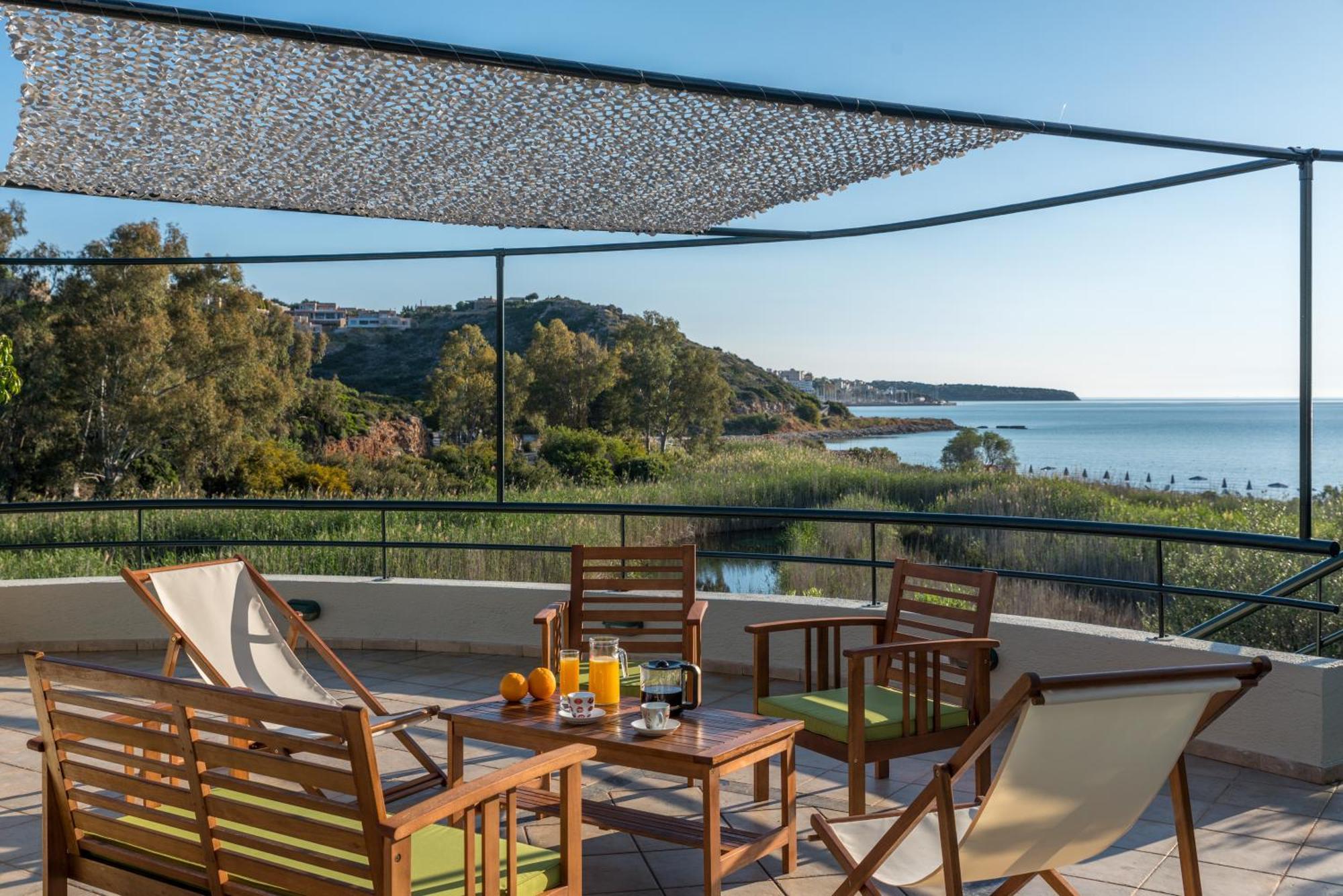 Coastal Dream Beachview Jacuzzi& Sauna Amoudara  Eksteriør billede