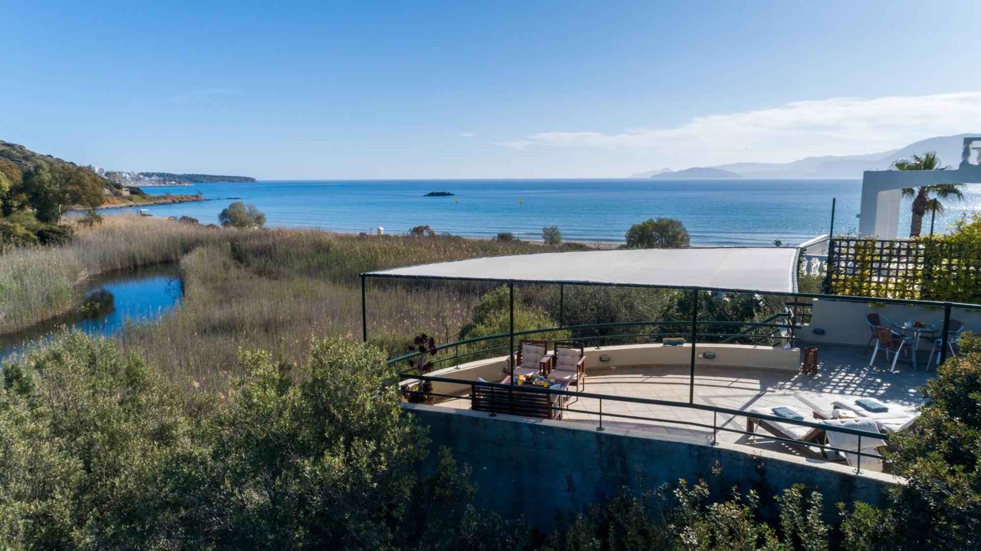 Coastal Dream Beachview Jacuzzi& Sauna Amoudara  Eksteriør billede
